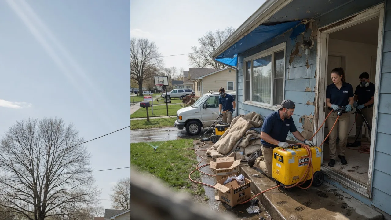 Basement Flood Cleanup in Flat Rock, IL near me